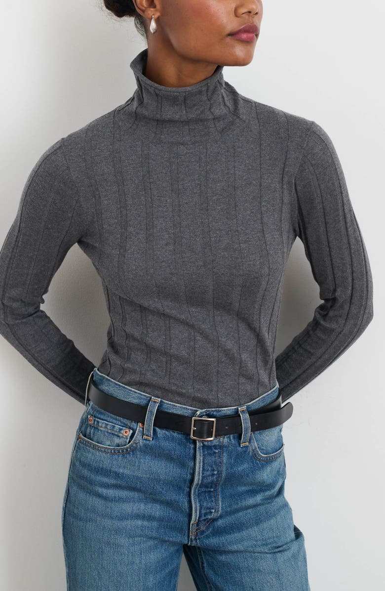 Alex Mill Payton Cotton & Cashmere Mock Neck Knit Top, Alternate, color, 