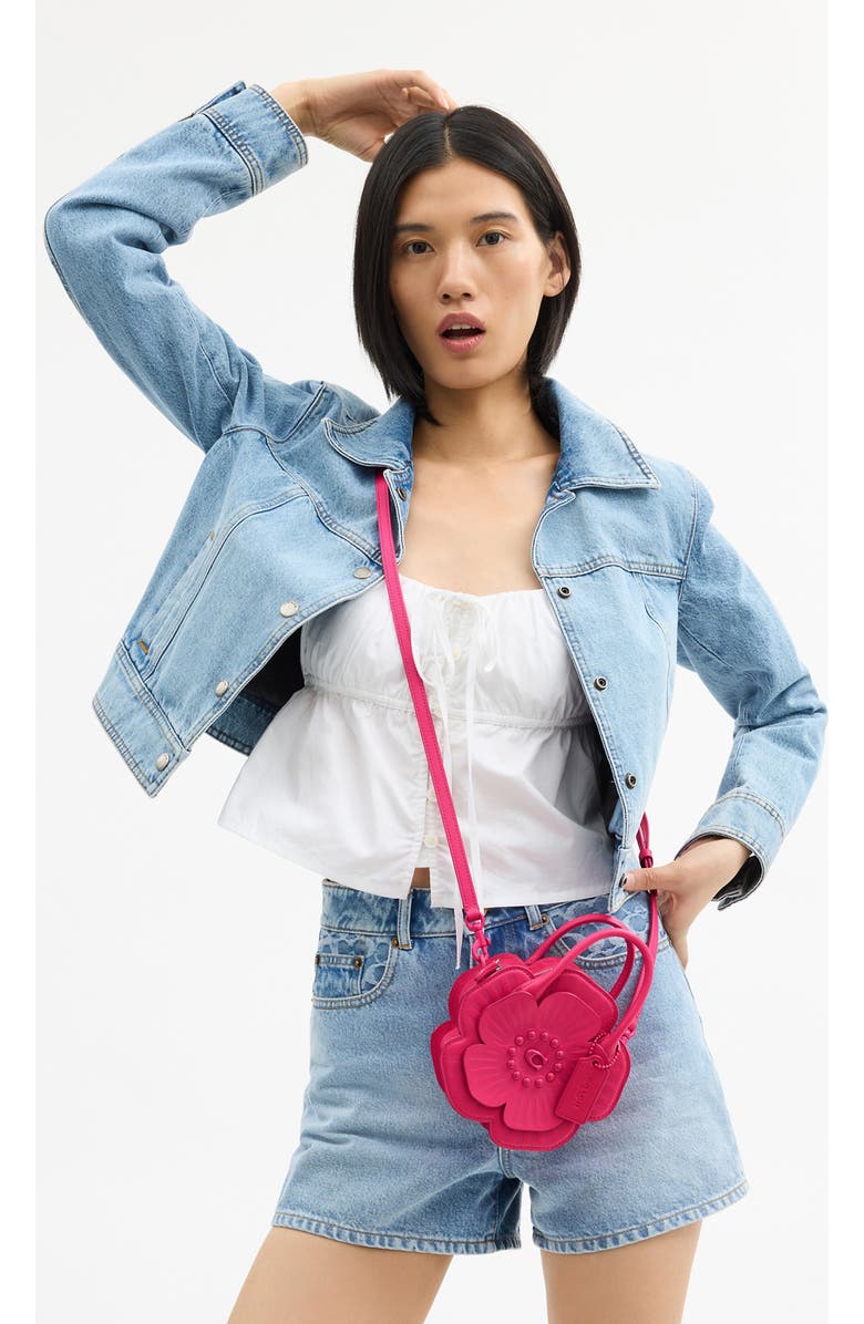 COACH Tea Rose Crossbody Bag, Alternate, color,