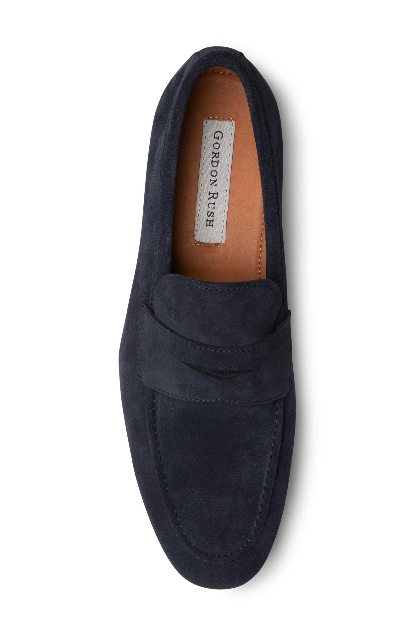 Cartwright Penny Loafer, Alternate, color, NAVY SUEDE