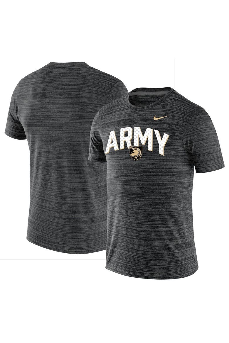 Men's Nike Black Army Black Knights Sideline Velocity Performance T-Shirt, Alternate, color, Black