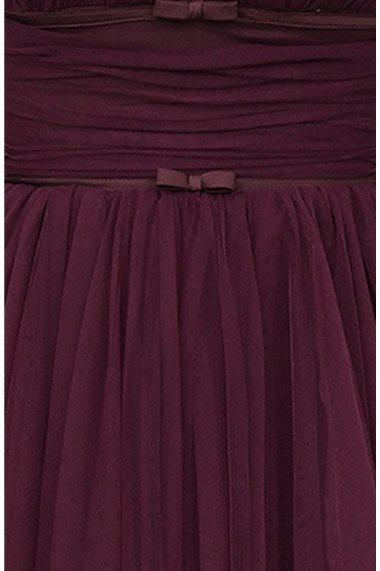 Countess Sleeveless Tulle Midi Dress, Alternate, color, CABERNET