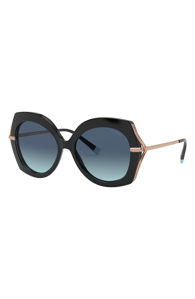 Tiffany & Co. 54mm Gradient Butterfly Sunglasses, Alternate, color, 