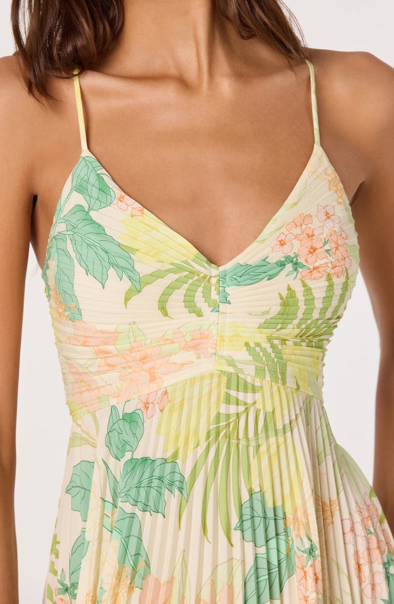 ASTR the Label Blythe Pleated Maxi Dress, Alternate, color, 