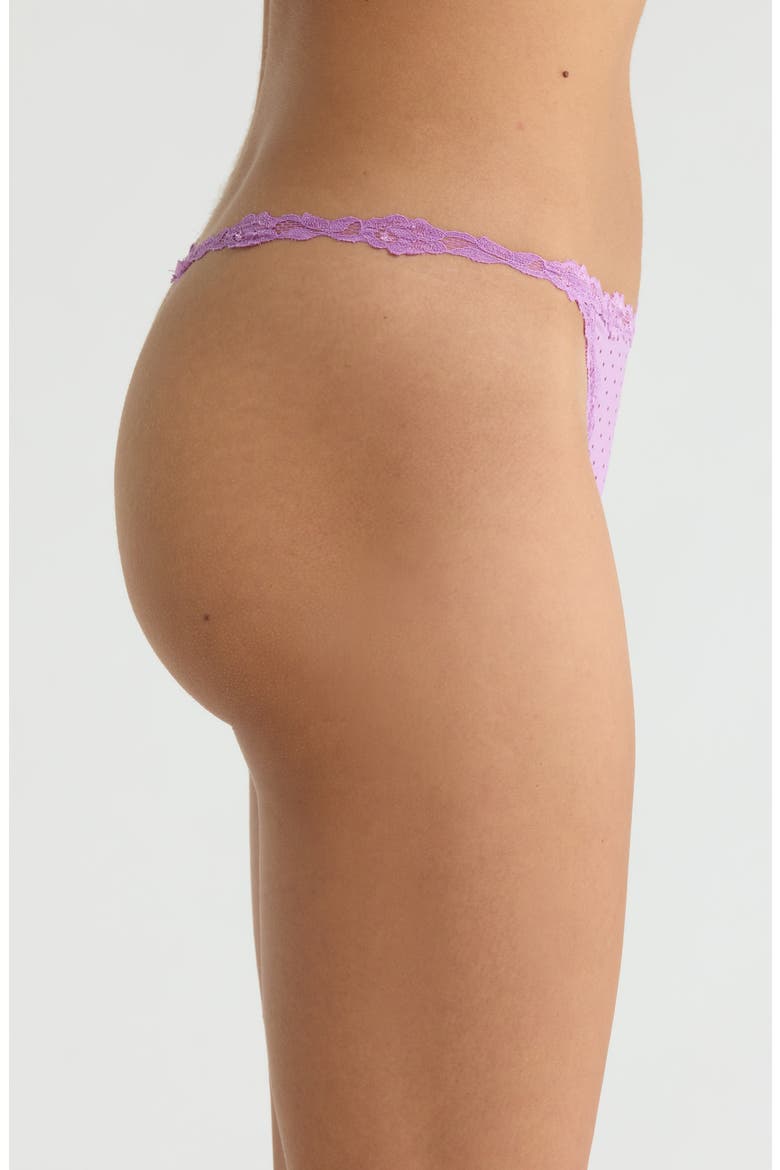 Intimately FP Charlie Micro Thong, Alternate, color, PURPLE DOT