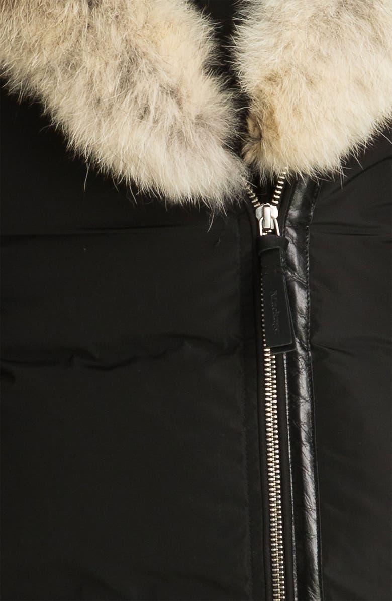 Mackage Long Down Coat with Genuine Coyote & Rabbit Fur, Alternate, color, 
