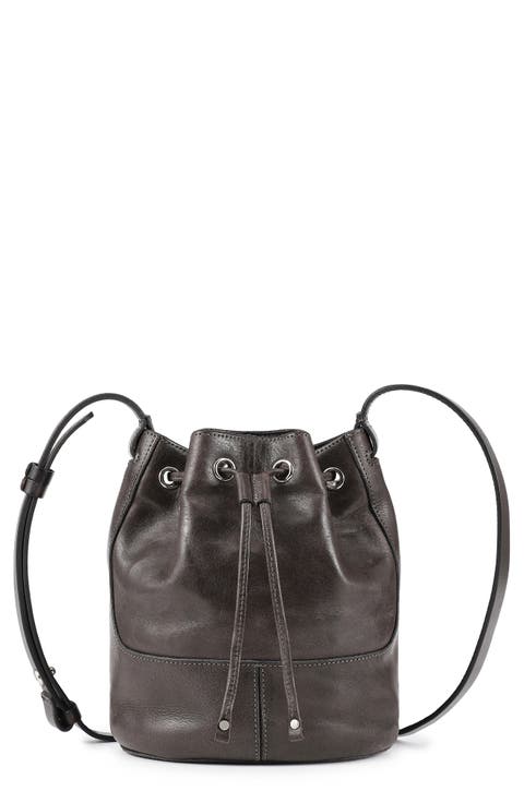 Crocus Leather Bucket Bag