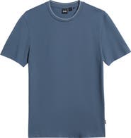 BOSS Thompson Tipped Cotton Blend T-Shirt