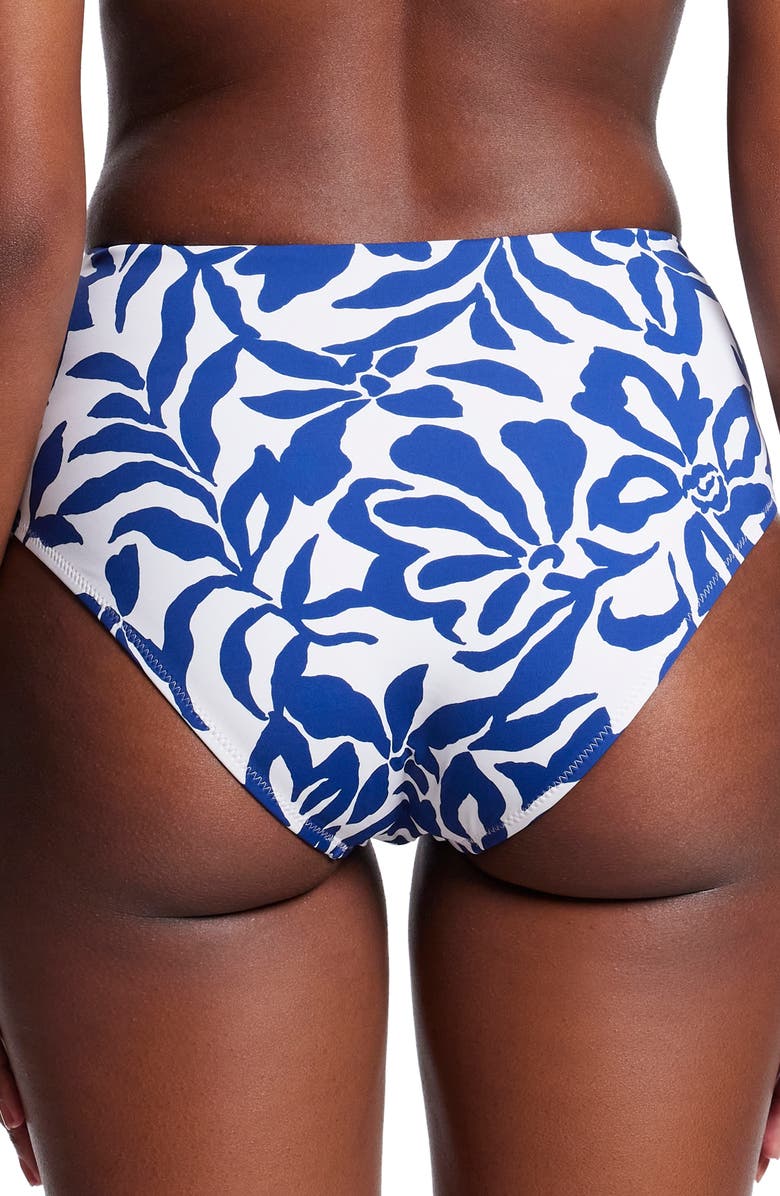 Hanky Panky Ruched High Waist Bikini Bottoms, Alternate, color, Poolside Print
