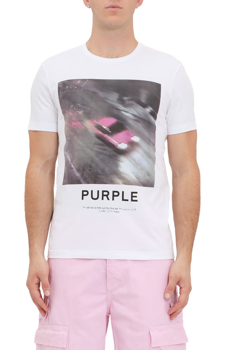 PURPLE BRAND Clean Jersey Graphic T-Shirt, Main, color, 