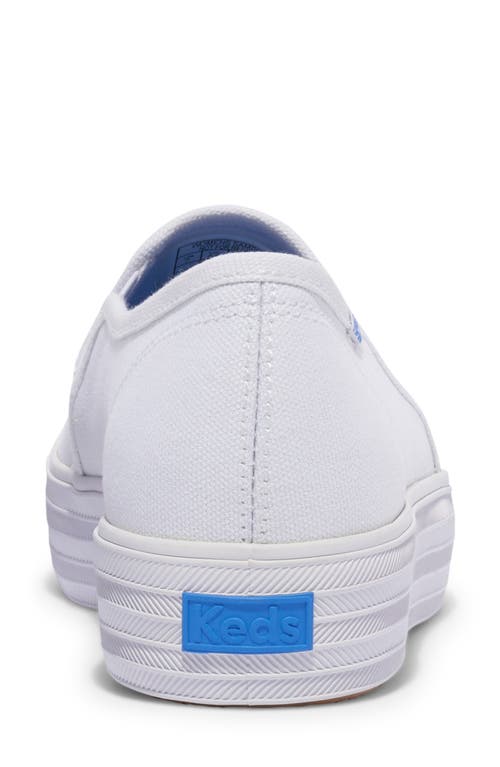 Keds ® Point Platform Slip-on Sneaker In White
