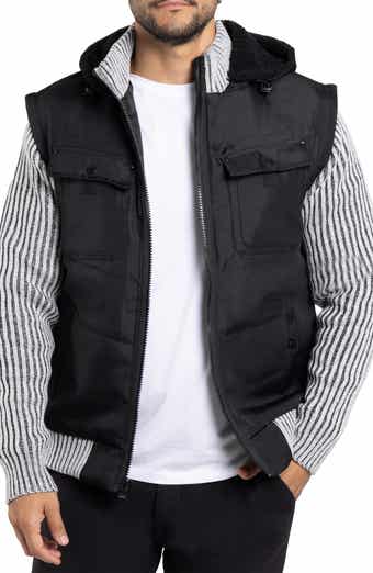 XRAY Lightly Insultated Shearling Lined Hooded Sweater Jacket