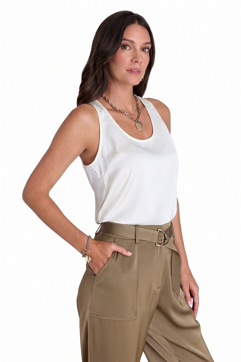 Kay Silky Top, Alternate, color, Pearl