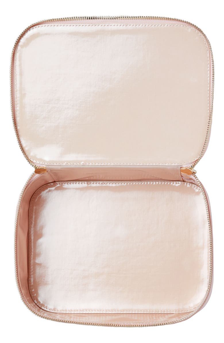 Pop & Suki Croc Embossed Bigger Makeup Bag, Alternate, color, 