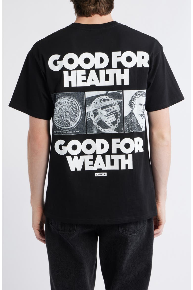 Good for Health Graphic T-Shirt, Alternate, color, BLACK