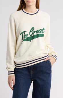 THE GREAT. The Varsity College Cotton Sweatshirt