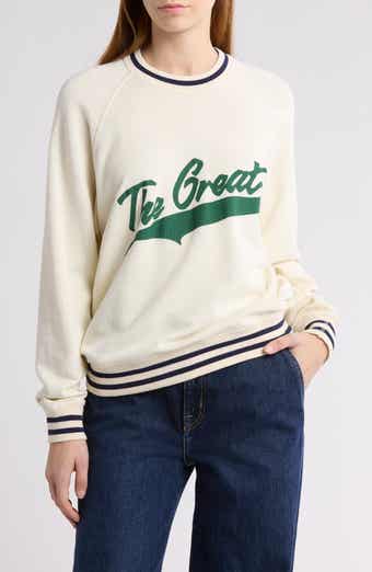 THE GREAT. The Varsity College Cotton Sweatshirt