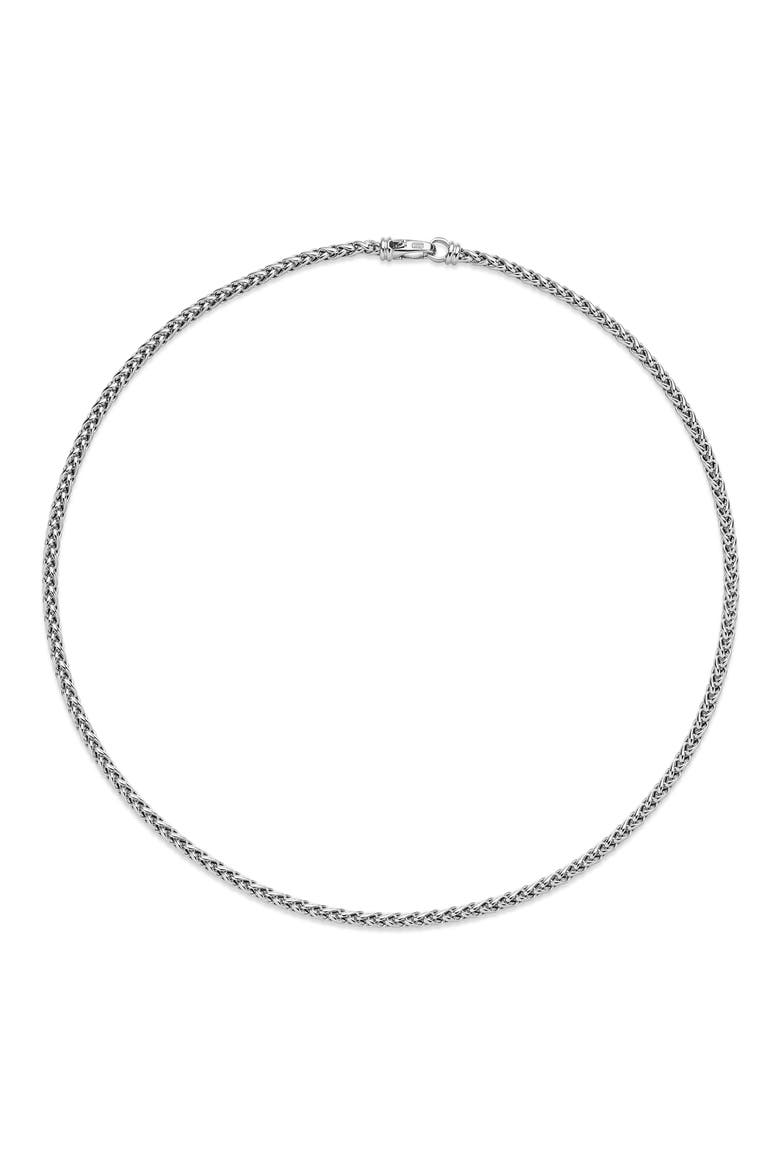 Wheat Chain Necklace, Alternate, color, SILVER