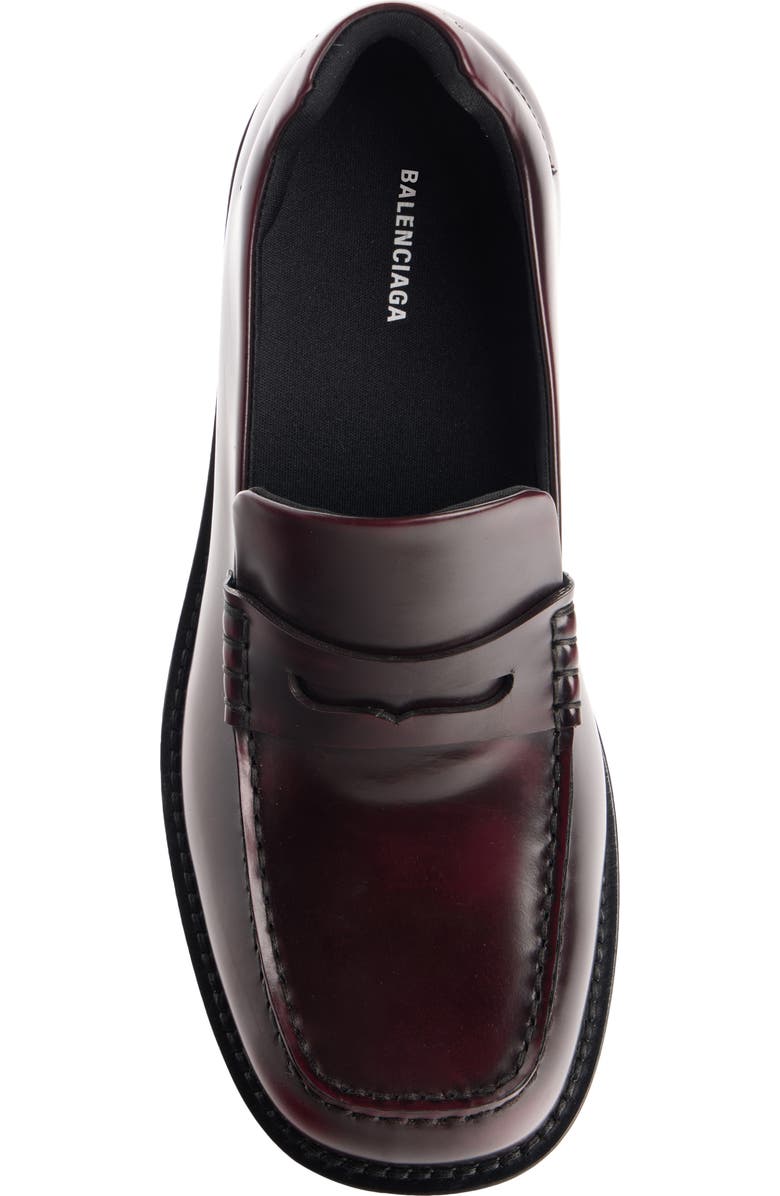 Balenciaga B Logo Comfy Loafer, Alternate, color, Burgundy Lacquer