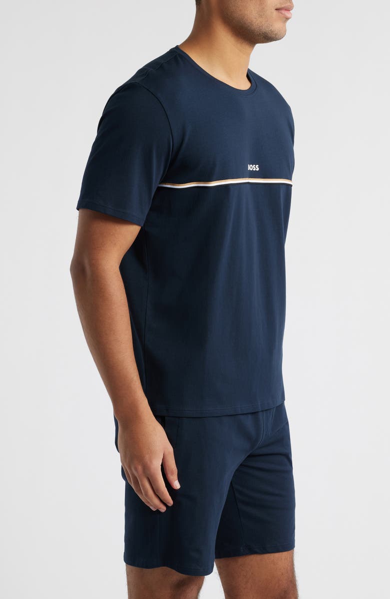 BOSS Unique Stretch Cotton Pajama Shirt, Alternate, color, 