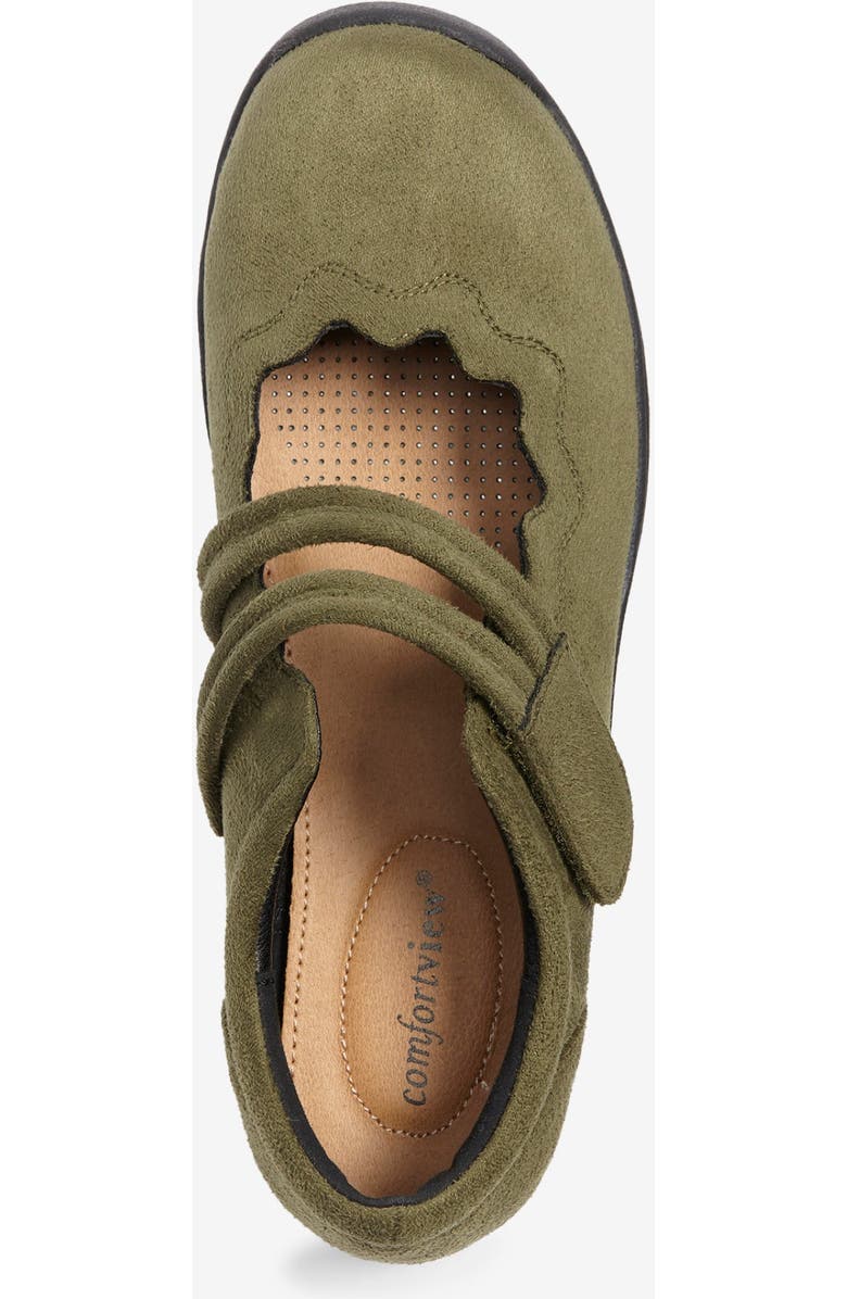 Comfortview The Keylani Flat, Alternate, color, Dark Olive