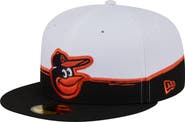 New Era Men's New Era  Black/White Baltimore Orioles Paint Stroke 59FIFTY Fitted Hat