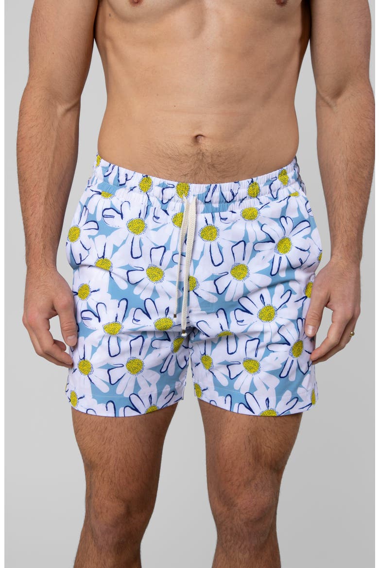 Summer Daisies Swim Trunk, Alternate, color, Summer Daisies