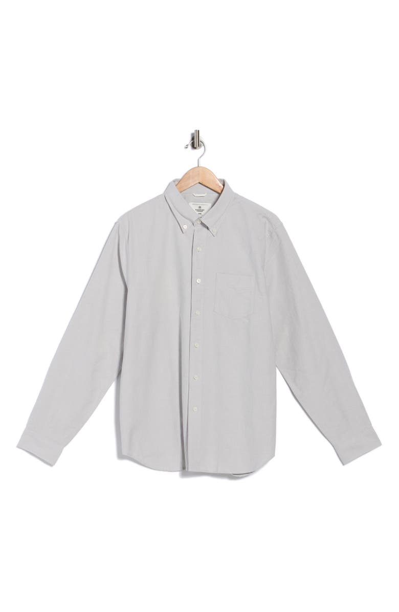 Reigning Champ Oxford Windsor Cotton Shirt, Alternate, color, Light Grey