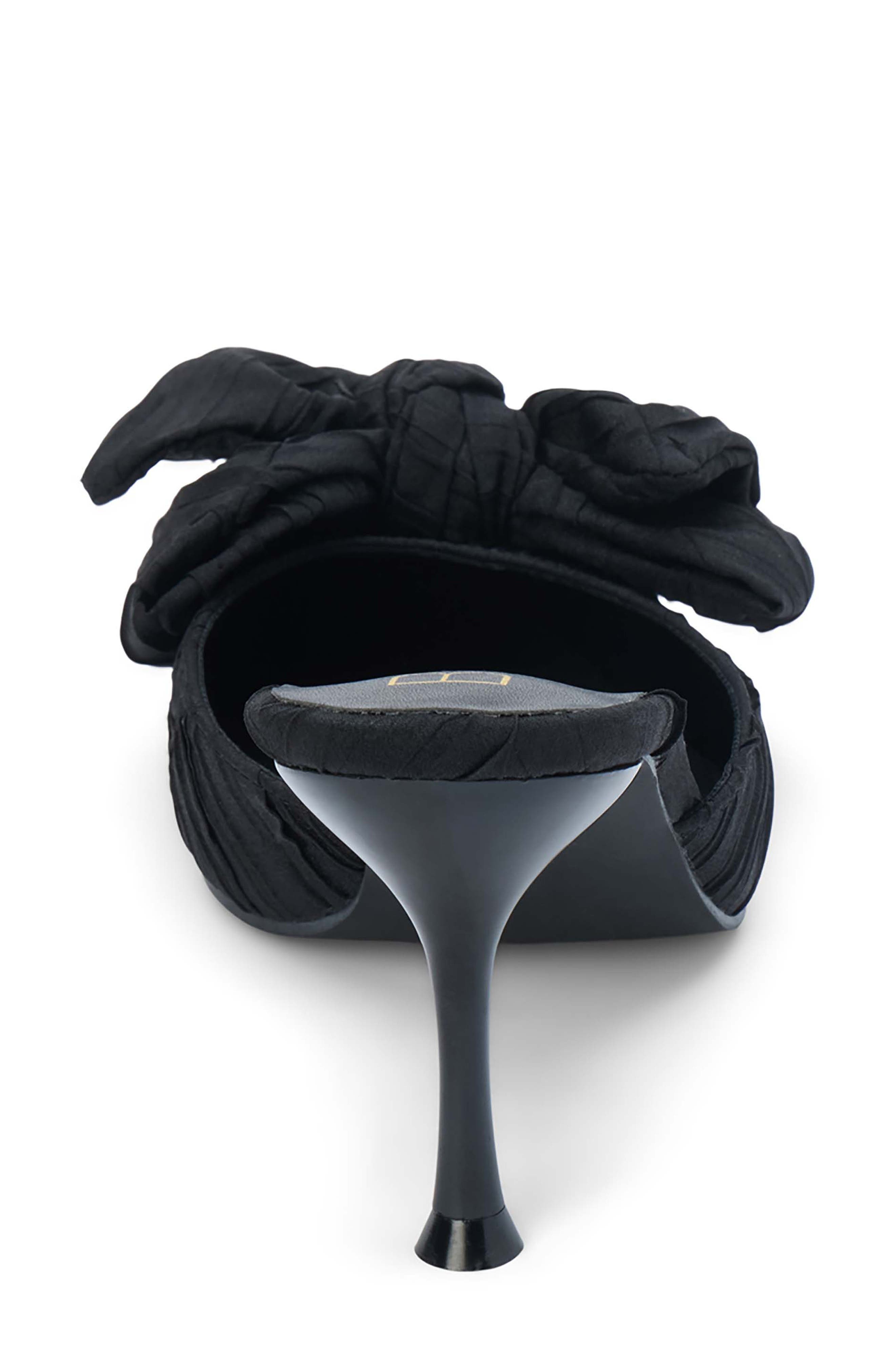 Coconuts by Matisse Goldie Bow Pointed Toe Mule, Alternate, color, Black