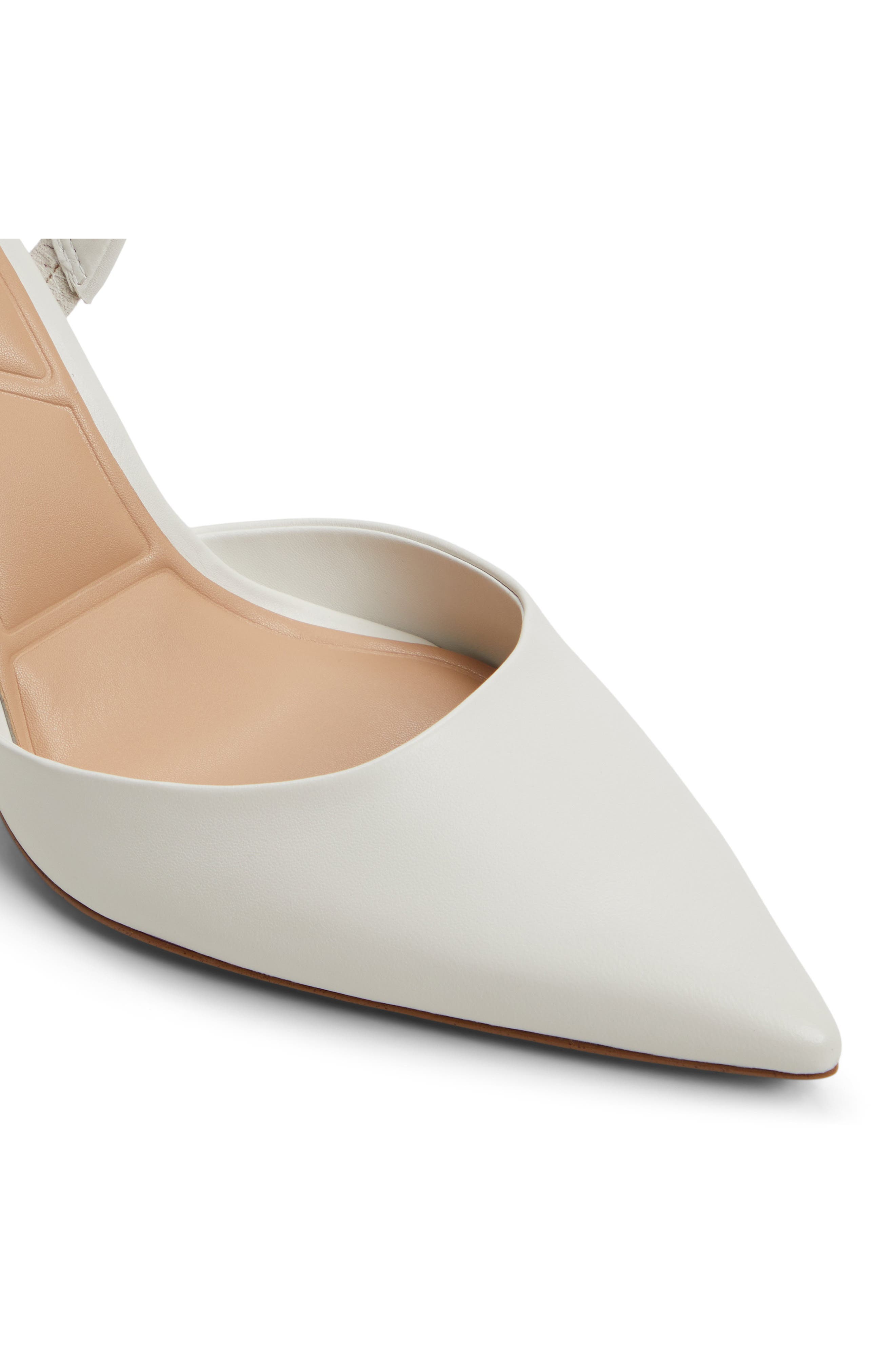 ALDO Brusanti Pointed Toe Slingback Pump, Alternate, color, White