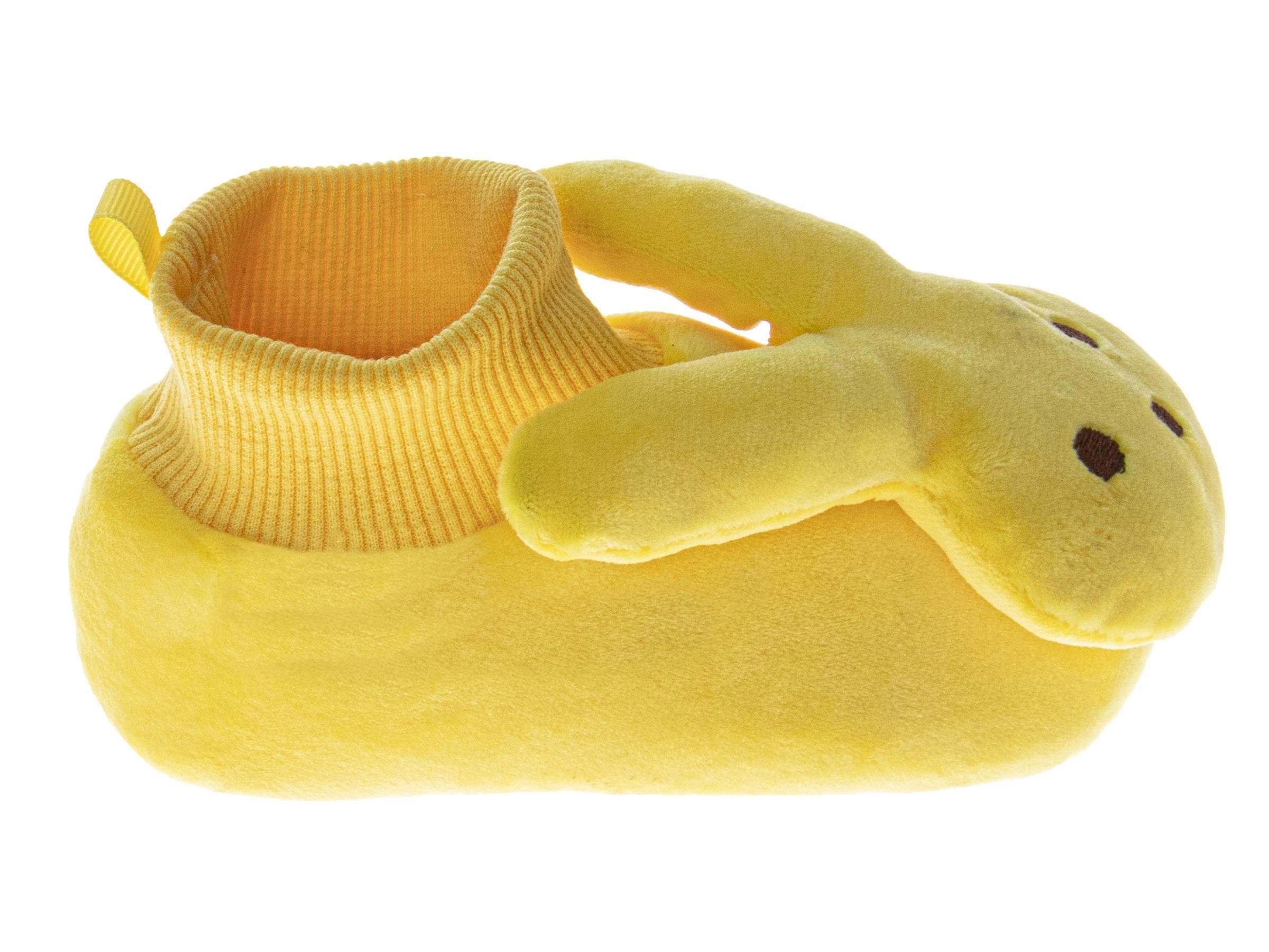Peeps Sock Slippers for Toddler Gils' Plush Warm Fuzzy Comfort Dual Size, Alternate, color, Yellow