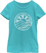 Lost Gods Girl's Lost Gods Happiness In Waves  Graphic T-Shirt