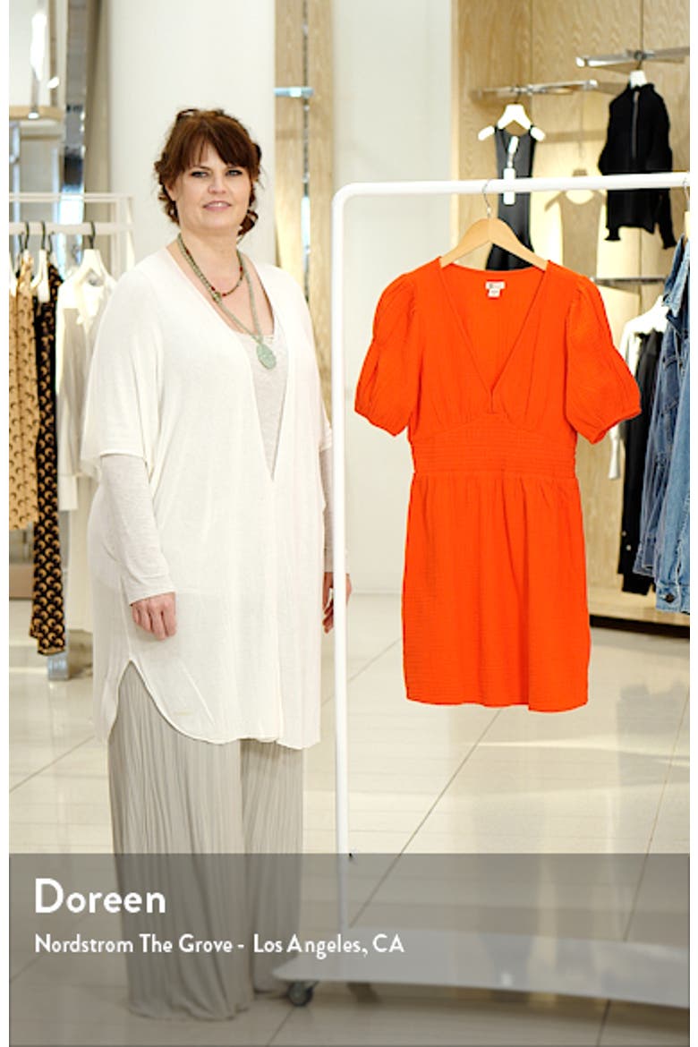 Spellbound Puff Sleeve Cotton Dress video