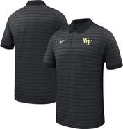 Nike Men's Nike Black Wake Forest Demon Deacons 2025 Early Season Coaches Sideline Victory Stripe Performance Polo