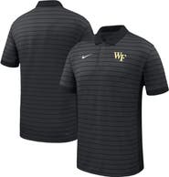Nike Men's Nike Black Wake Forest Demon Deacons 2025 Early Season Coaches Sideline Victory Stripe Performance Polo