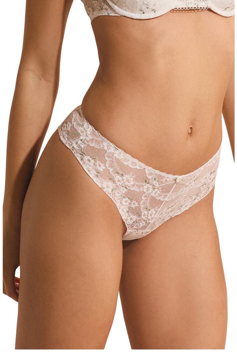 Bouquet Cheeky Hipster Briefs, Alternate, color, WHITE MULTI