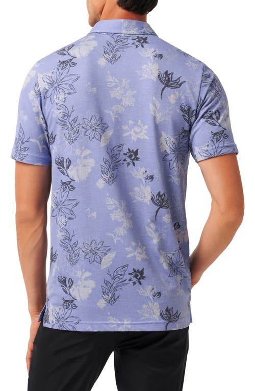 Travismathew Featherweight Cruise Polo In Heather Violet Storm