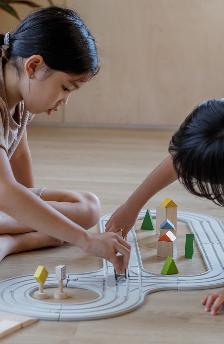 PlanToys<sup>®</sup> Rubber Road & Rail Set, Alternate, color, Assorted