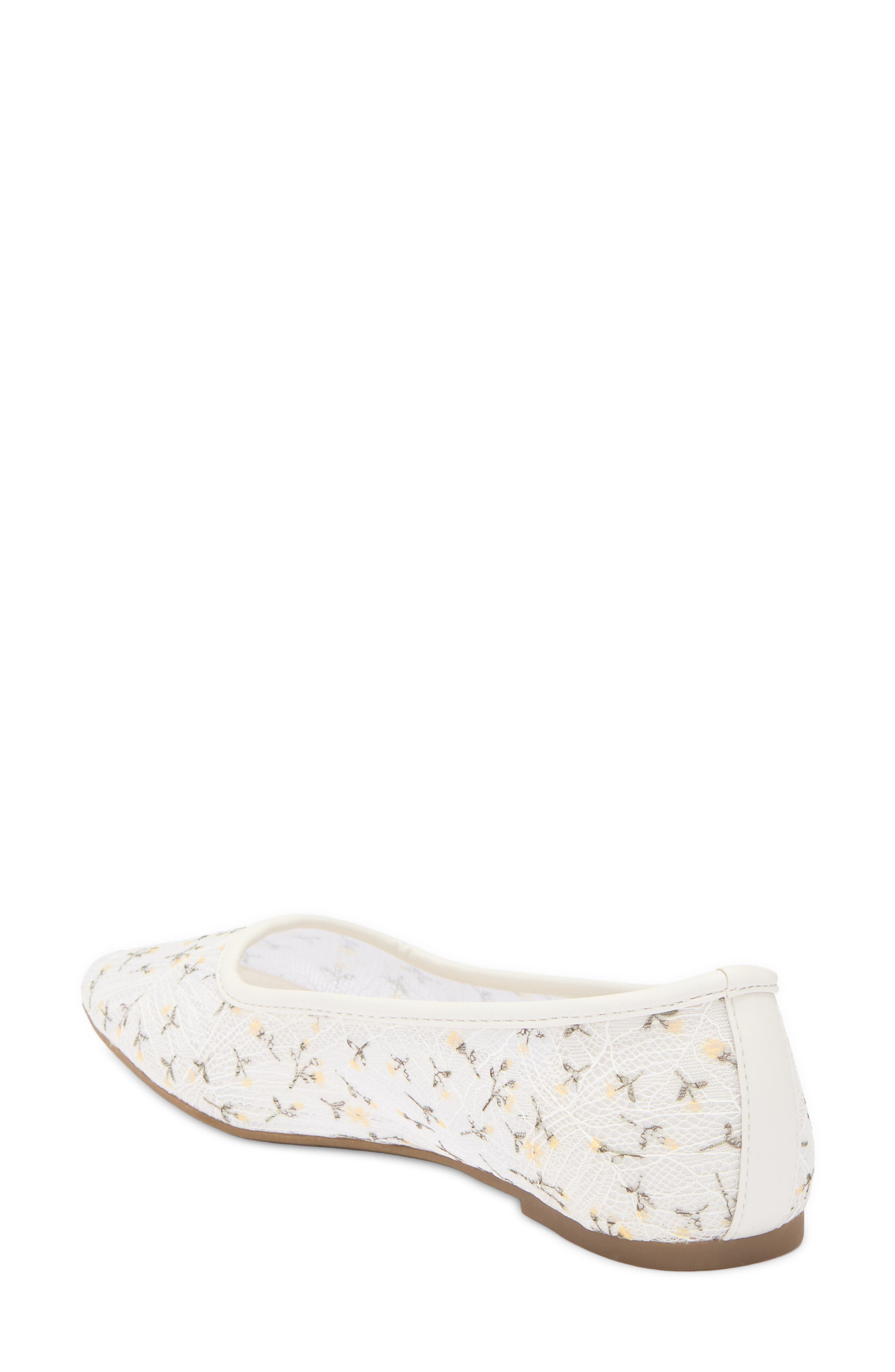 RACHEL Rachel Roy Sheer Mesh Flat, Alternate, color, 