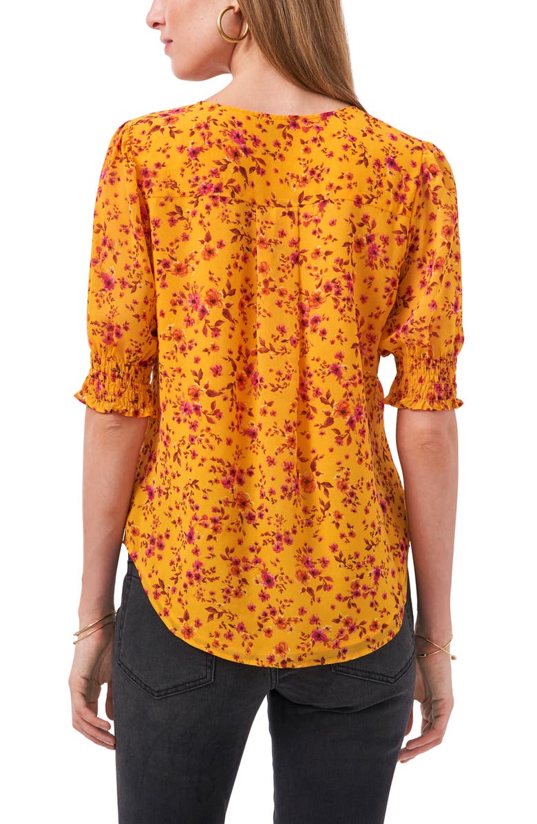 1.STATE Floral Pintuck Front Top, Alternate, color, Flrl Glow