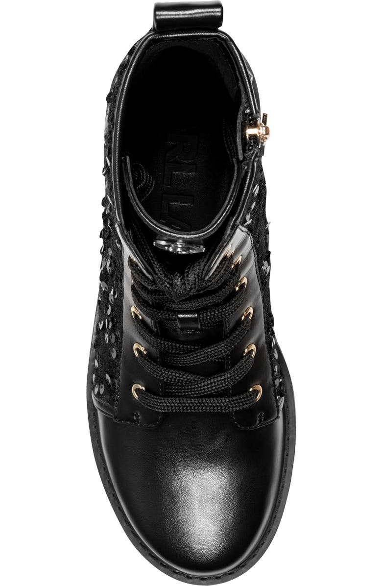 KARL LAGERFELD PARIS Marlee Combat Boot, Alternate, color, Black