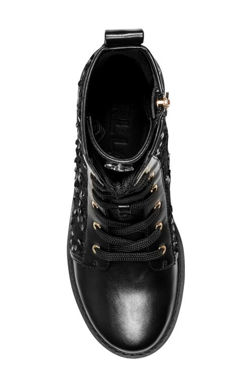 Karl Lagerfeld Paris Marlee Combat Boot In Black