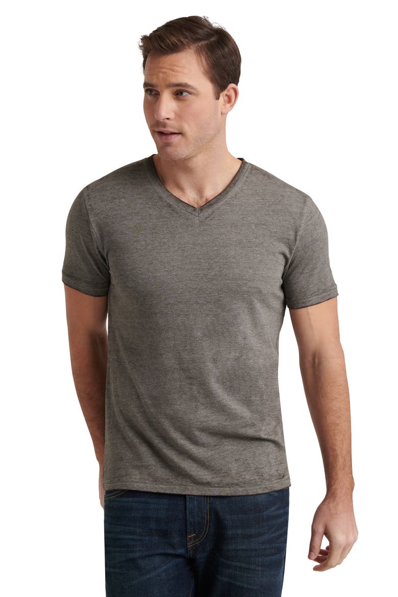 Venice Burnout V-Neck T-Shirt, Alternate, color, GREY