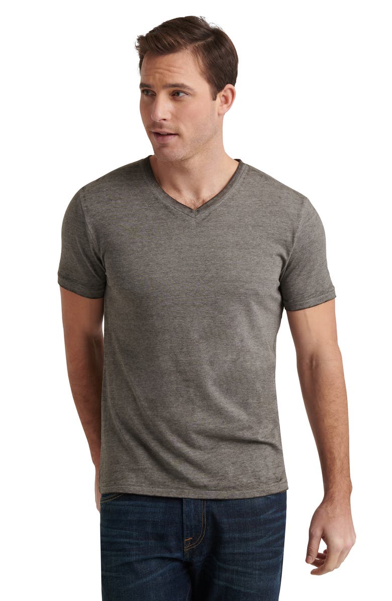 Lucky Brand Venice Burnout V-Neck T-Shirt, Alternate, color, Grey