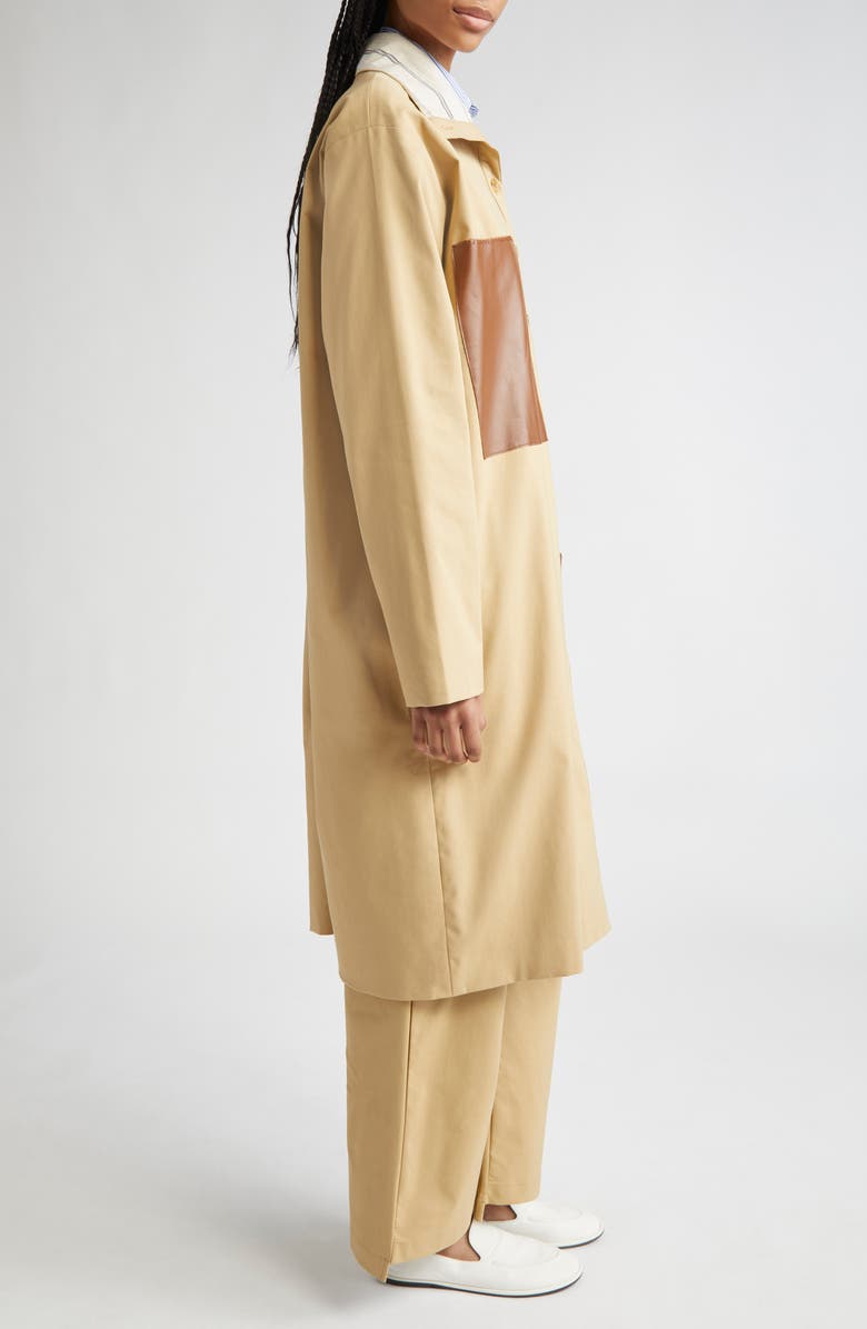 KÚR Leather Pockets Duster Jacket, Alternate, color,