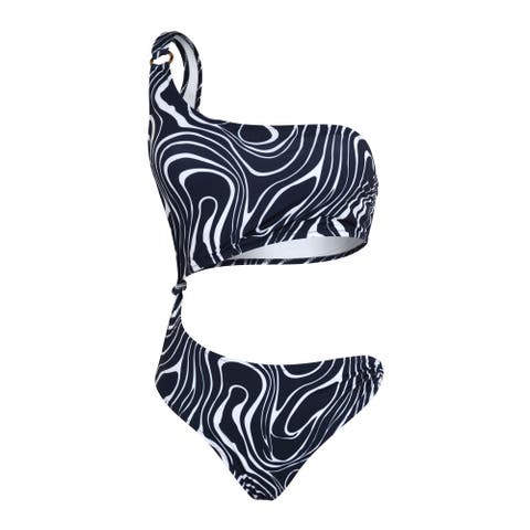 Women Asymmetric One-piece swimsuit Orcas