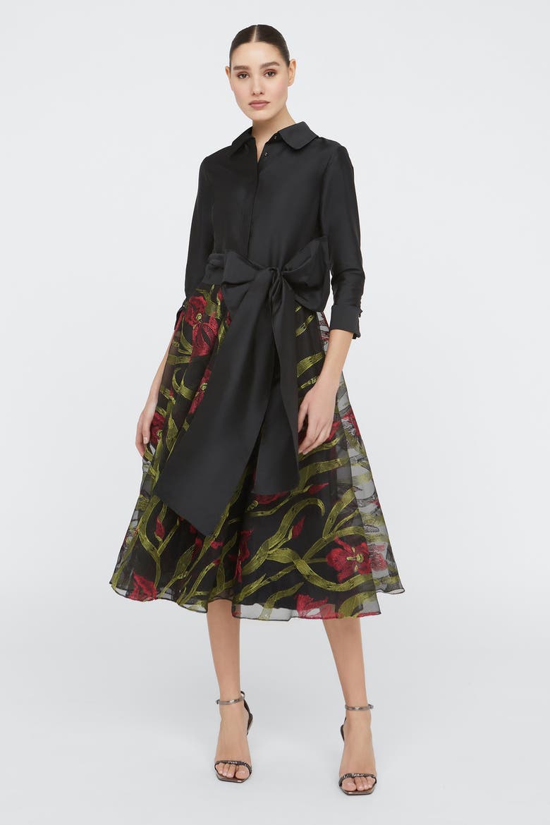 Azura Shirt Dress, Alternate, color, Black