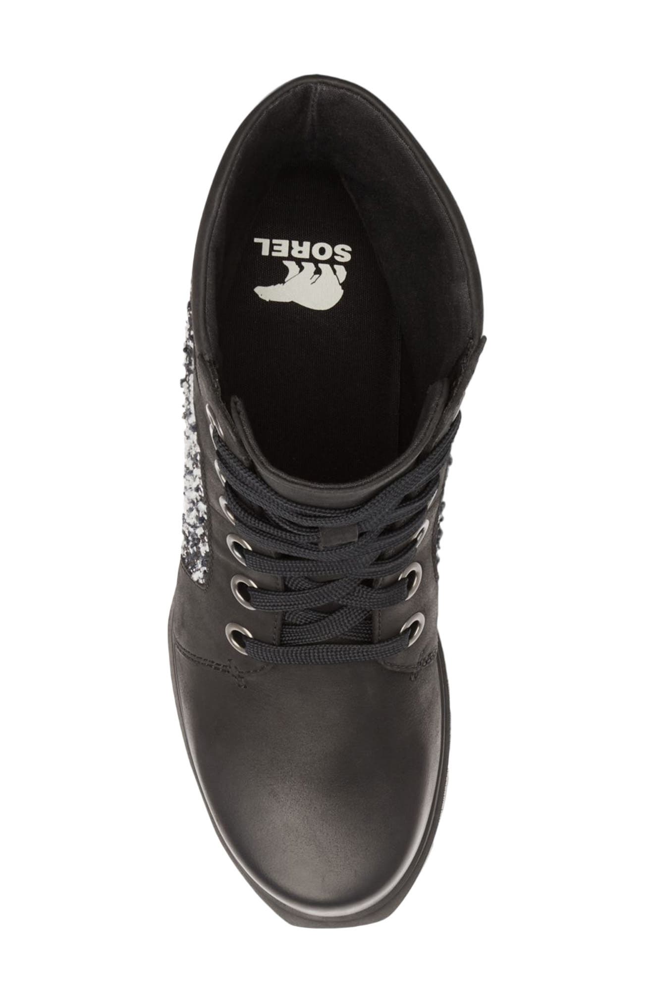 SOREL Joan of Arctic Waterproof Wedge III Lexie Lace-Up Bootie, Alternate, color, 