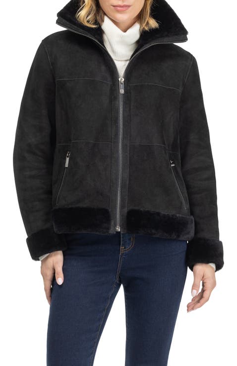 Merino Genuine Shearling Zip Jacket