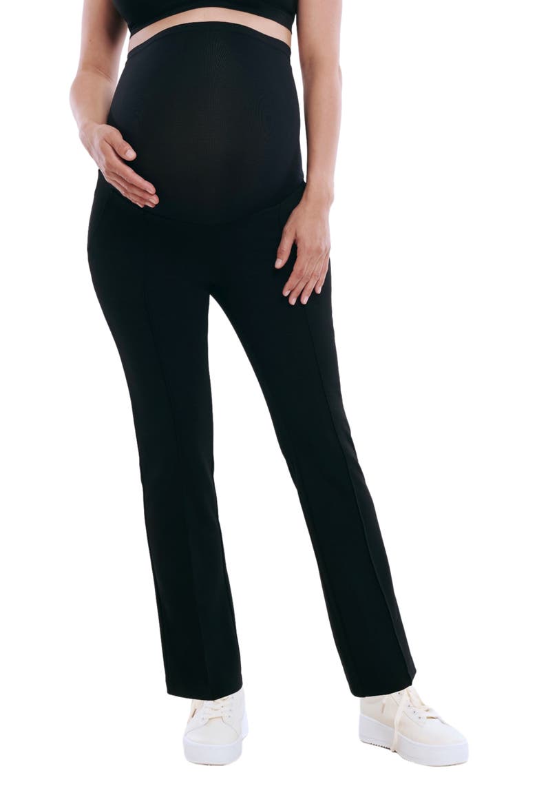 Mia Secret Fit Over the Belly Slim Straight Leg Pant, Alternate, color, Black