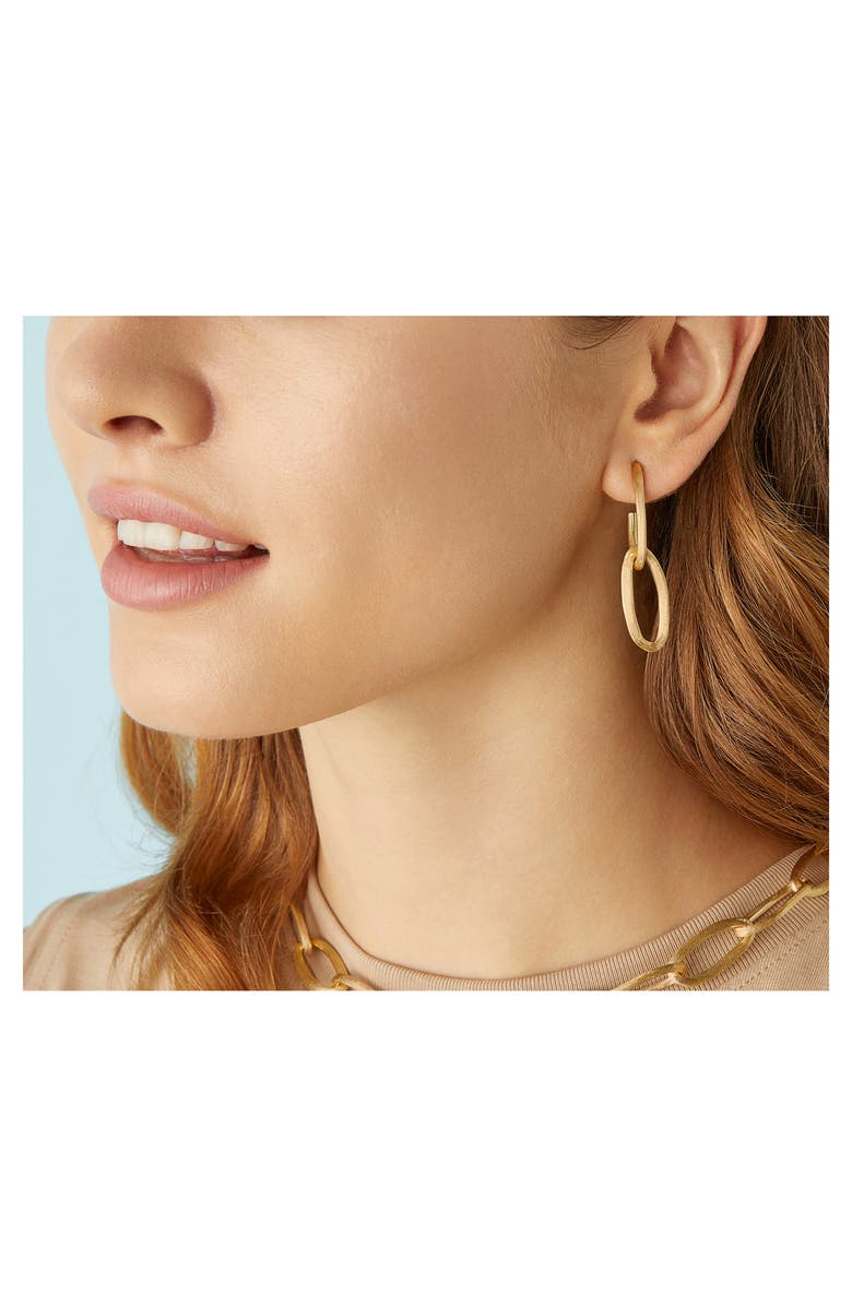 Marco Bicego Jaipur Double Link Earrings, Alternate, color, Yellow Gold